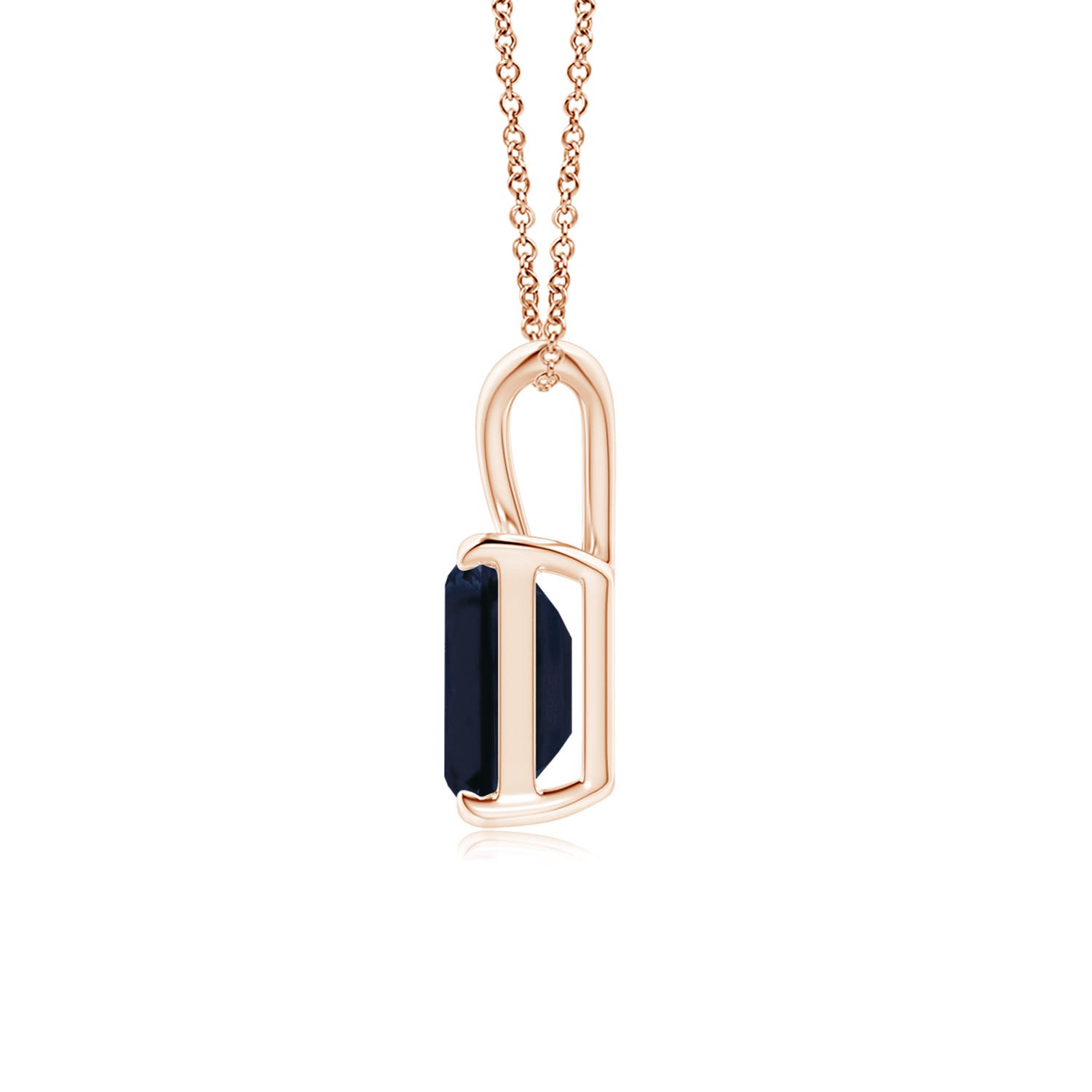 A - Blue Sapphire / 1.65 CT / 14 KT Rose Gold