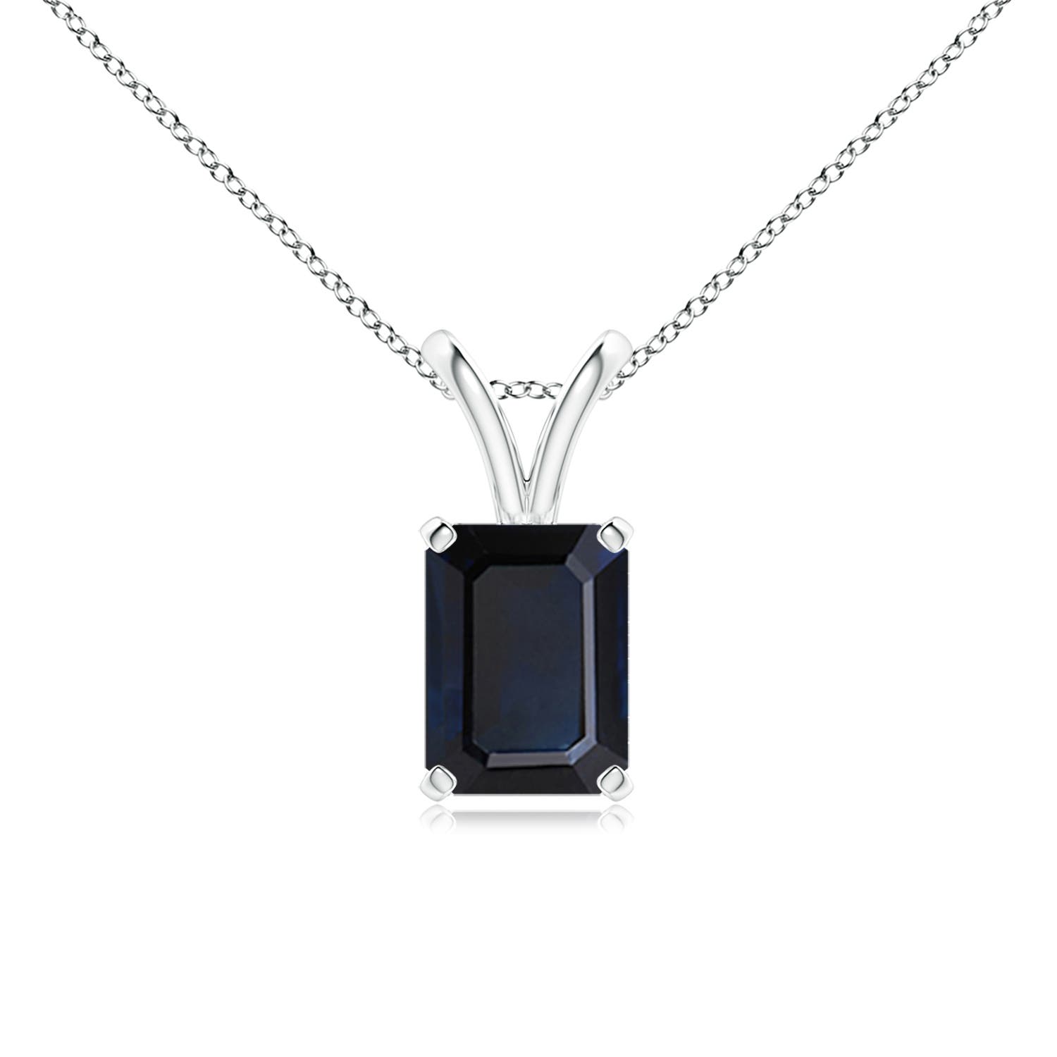 A - Blue Sapphire / 1.65 CT / 14 KT White Gold