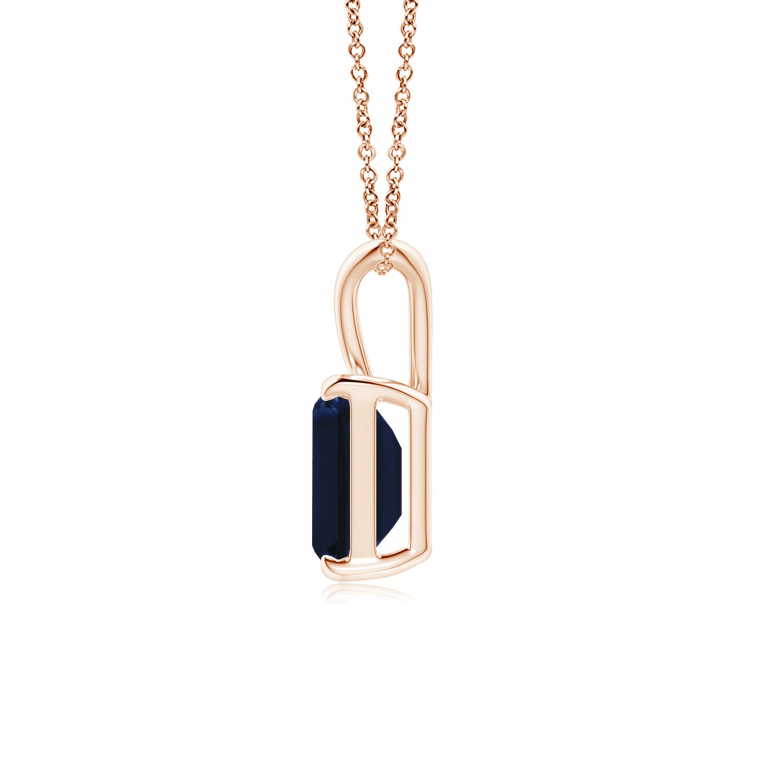 AA - Blue Sapphire / 1.65 CT / 14 KT Rose Gold