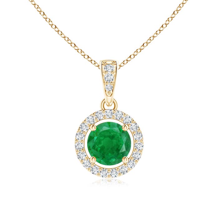 AA - Emerald / 0.58 CT / 14 KT Yellow Gold