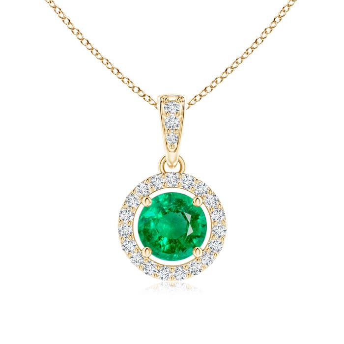 AAA - Emerald / 0.58 CT / 14 KT Yellow Gold