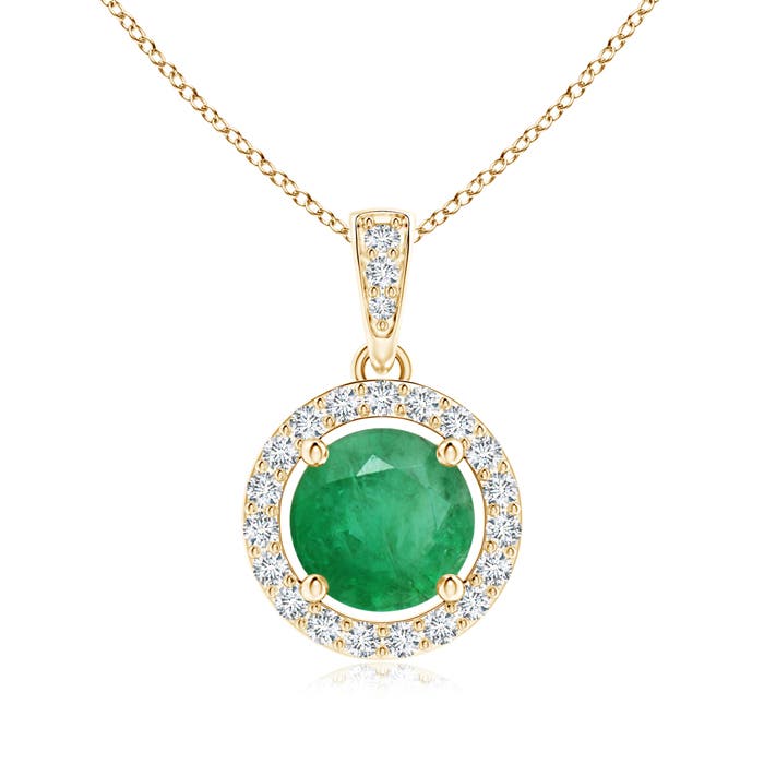 A - Emerald / 0.92 CT / 14 KT Yellow Gold