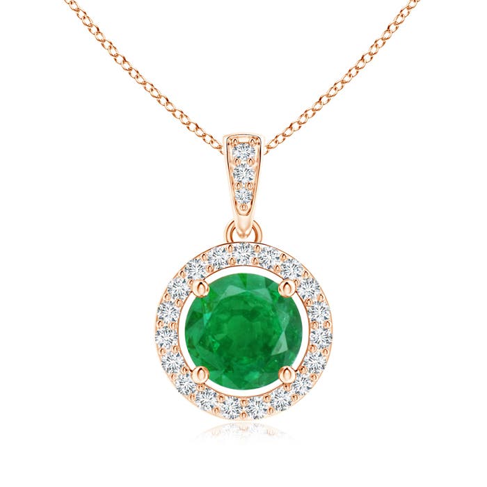 AA - Emerald / 0.92 CT / 14 KT Rose Gold