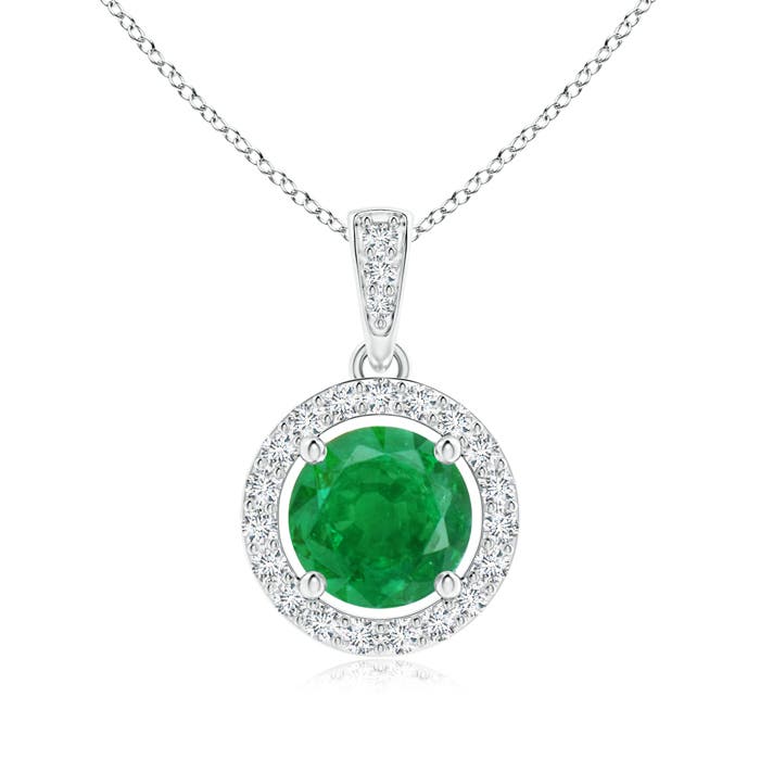 AA - Emerald / 0.92 CT / 14 KT White Gold