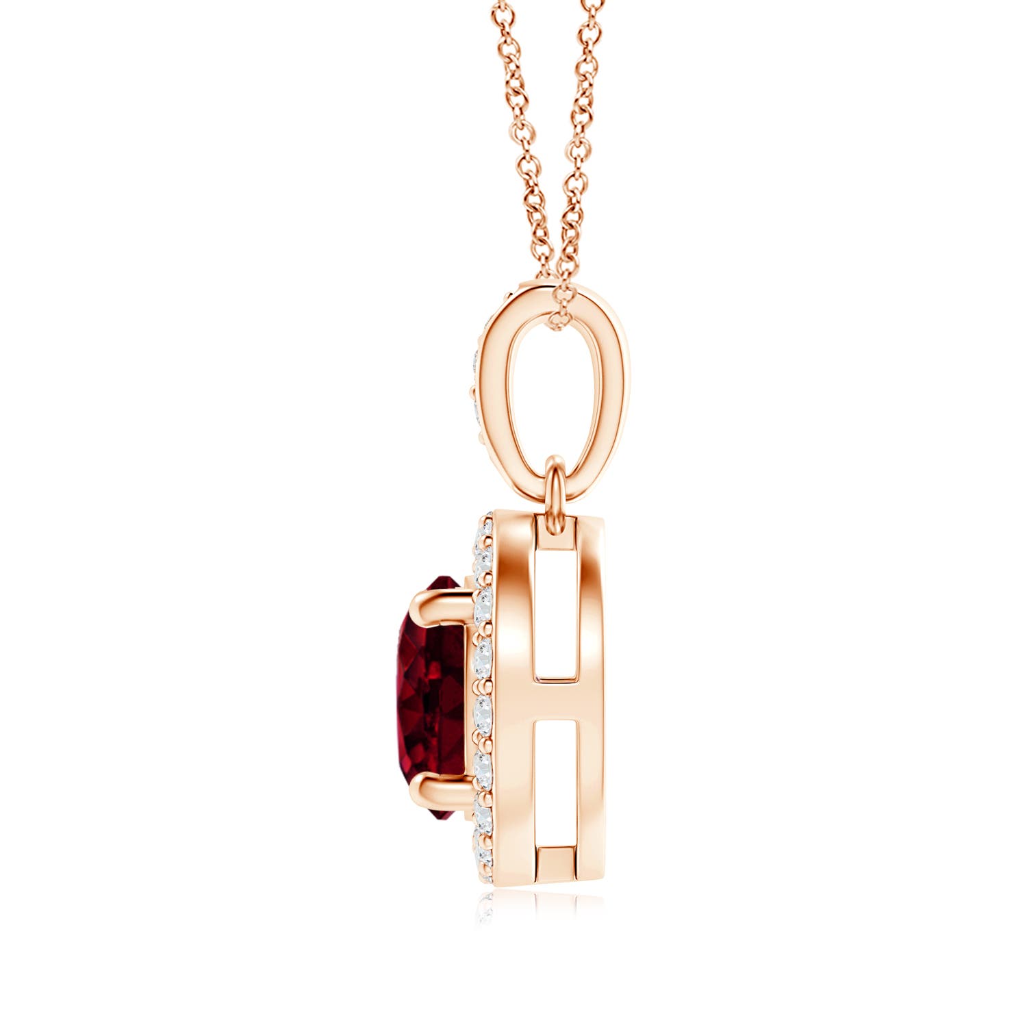 A - Garnet / 2.55 CT / 14 KT Rose Gold