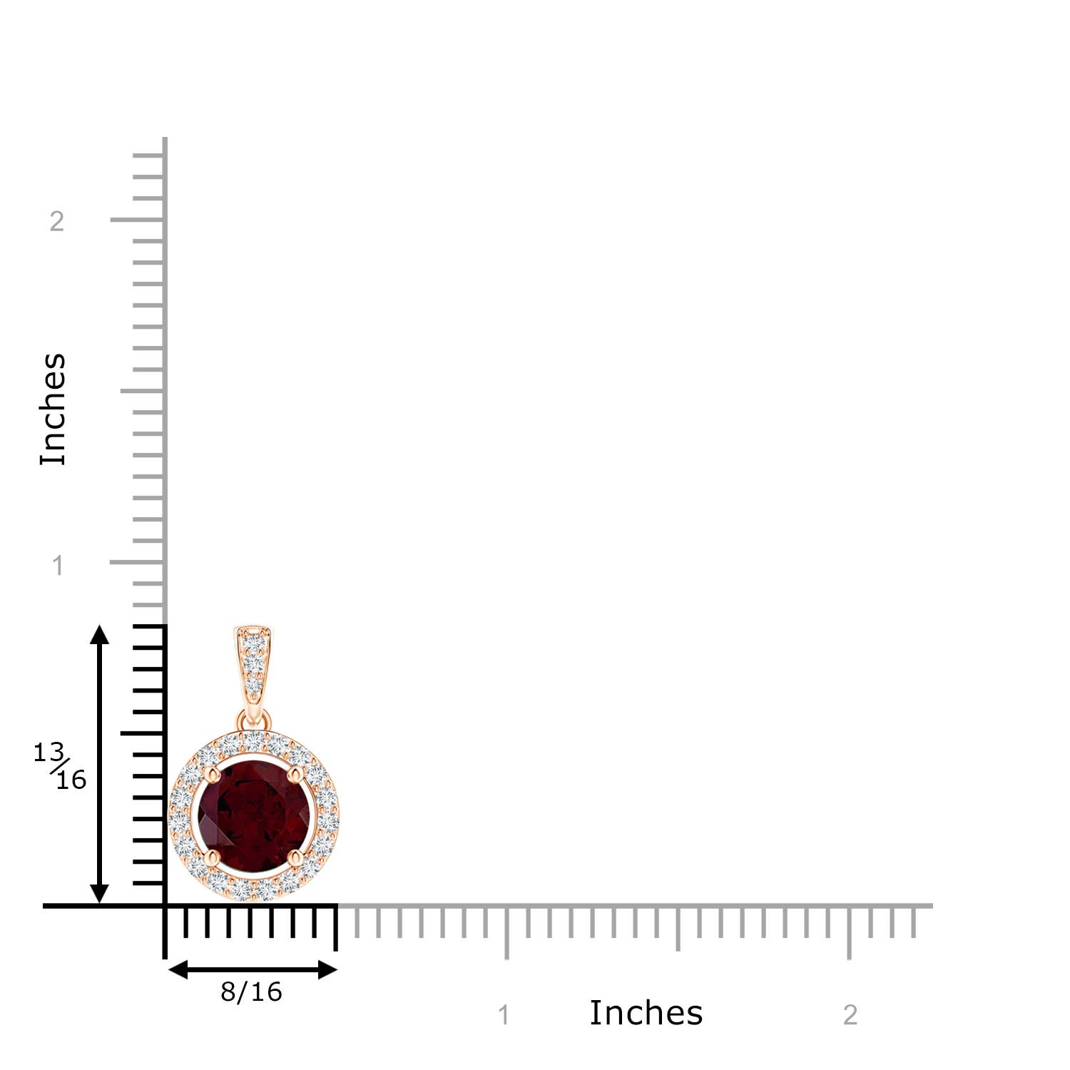 A - Garnet / 2.55 CT / 14 KT Rose Gold