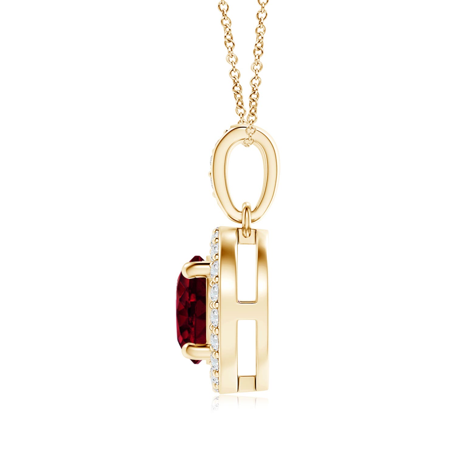 A - Garnet / 2.55 CT / 14 KT Yellow Gold