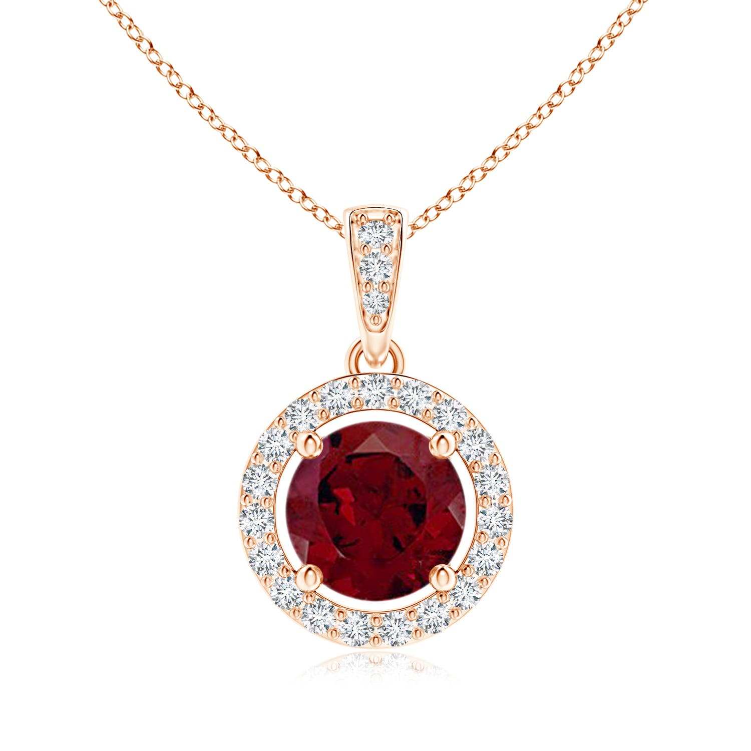 AA - Garnet / 2.55 CT / 14 KT Rose Gold