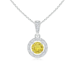 Round AA Yellow Sapphire