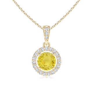 Round A Yellow Sapphire