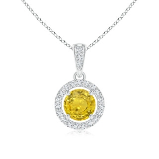 Round AAA Yellow Sapphire