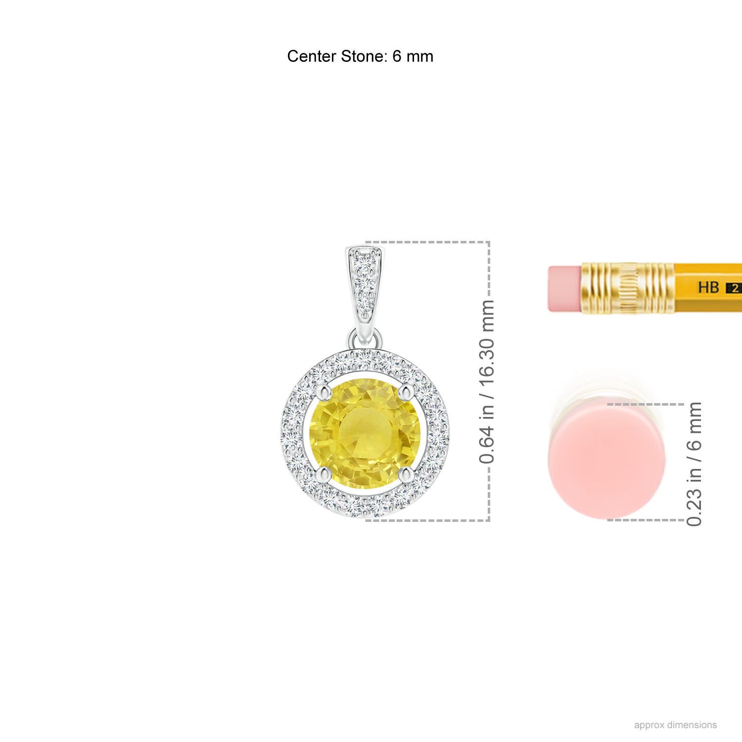 A - Yellow Sapphire / 1.17 CT / 14 KT White Gold