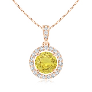 Round AA Yellow Sapphire