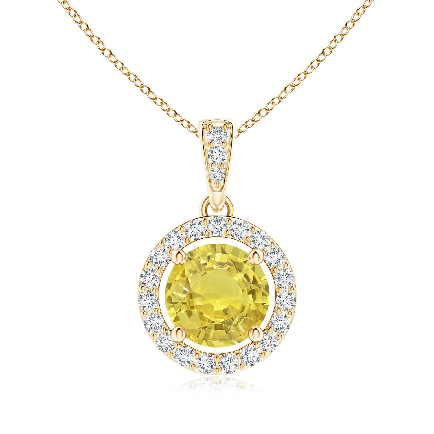 AA - Yellow Sapphire / 1.17 CT / 14 KT Yellow Gold