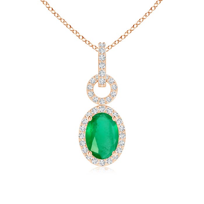 A - Emerald / 0.83 CT / 14 KT Rose Gold