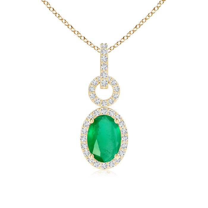 A - Emerald / 0.83 CT / 14 KT Yellow Gold