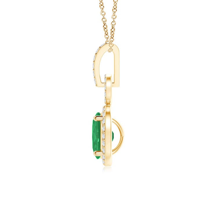 A - Emerald / 0.83 CT / 14 KT Yellow Gold