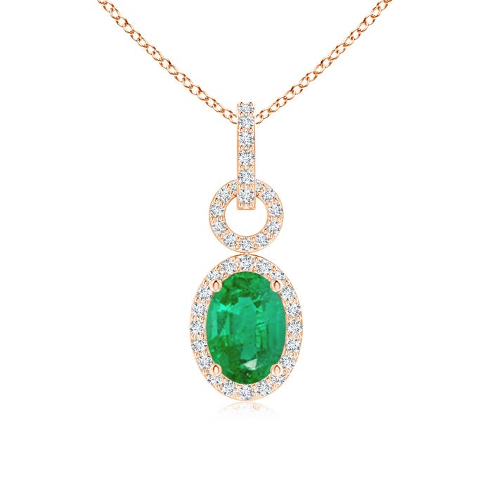 AA - Emerald / 0.83 CT / 14 KT Rose Gold