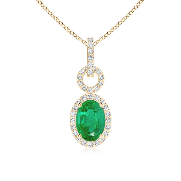 AA - Emerald / 0.83 CT / 14 KT Yellow Gold