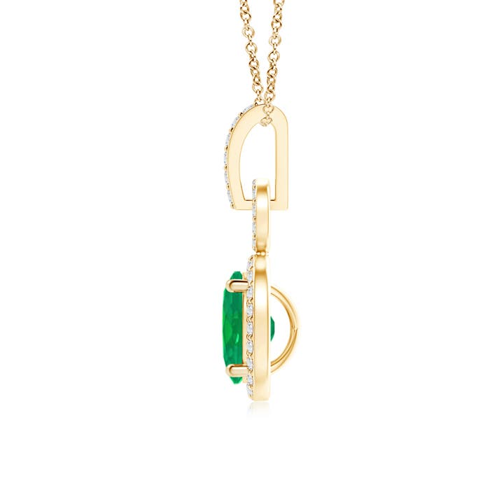 AA - Emerald / 0.83 CT / 14 KT Yellow Gold