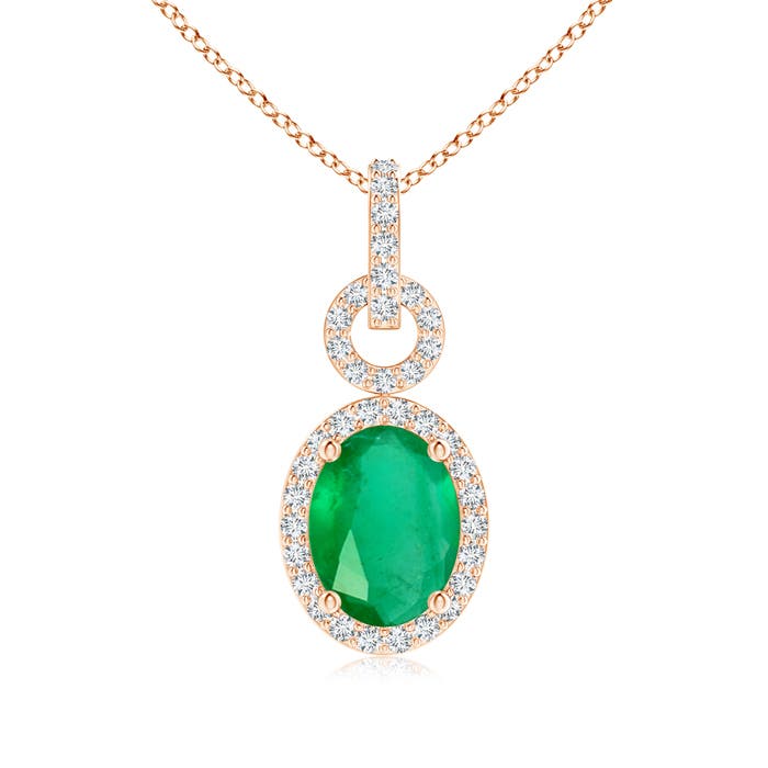 A - Emerald / 1.32 CT / 14 KT Rose Gold