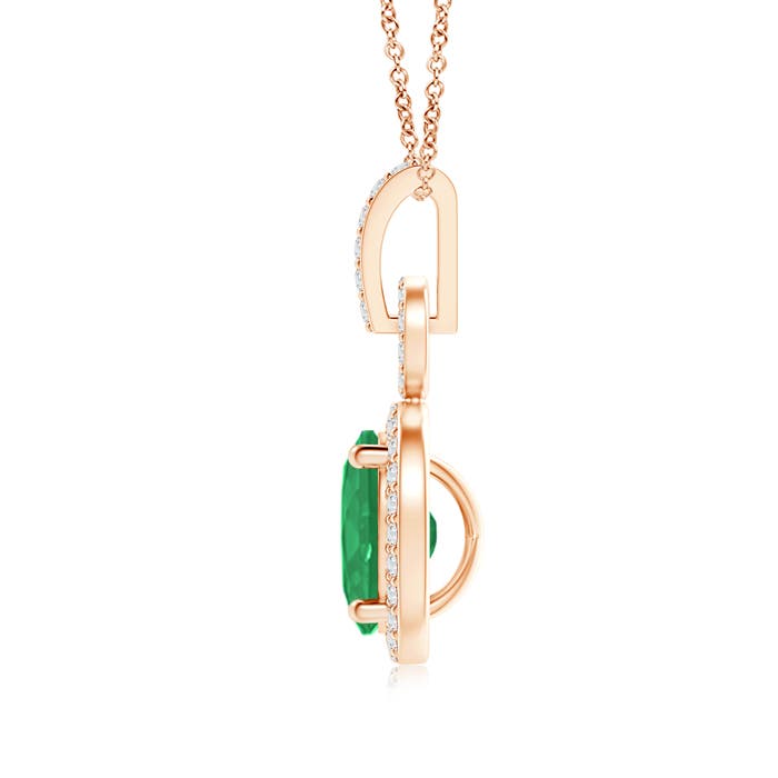 A - Emerald / 1.32 CT / 14 KT Rose Gold