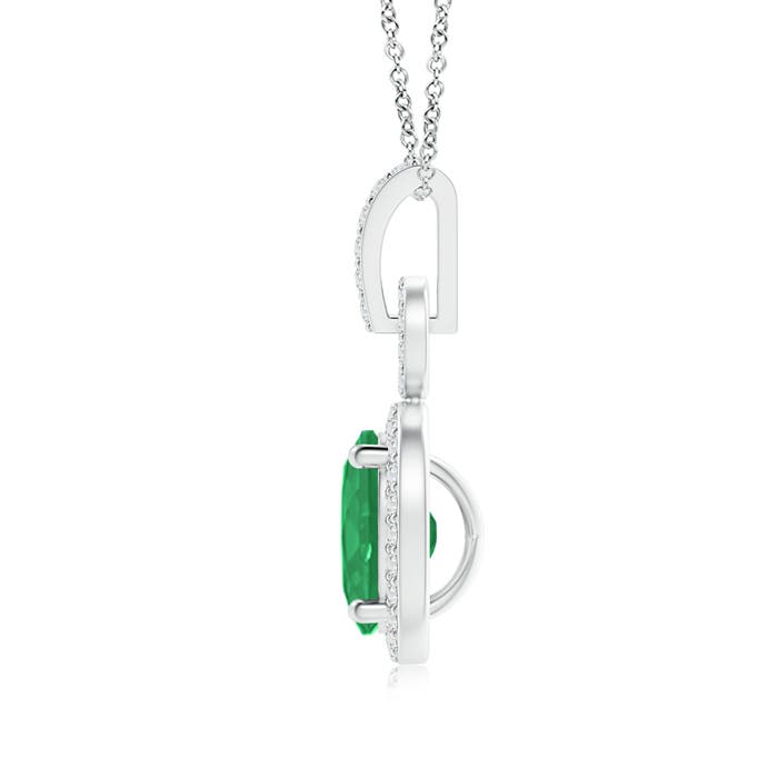 A - Emerald / 1.32 CT / 14 KT White Gold