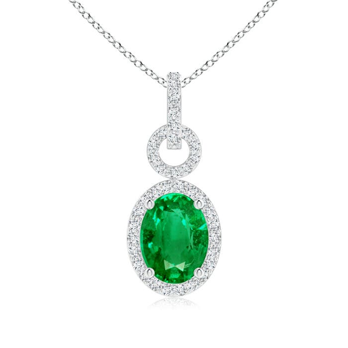 AAA - Emerald / 1.32 CT / 14 KT White Gold