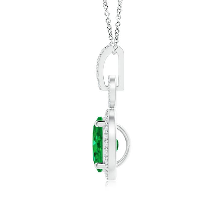 AAA - Emerald / 1.32 CT / 14 KT White Gold