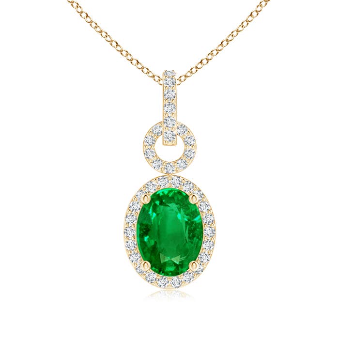 AAAA - Emerald / 1.32 CT / 14 KT Yellow Gold