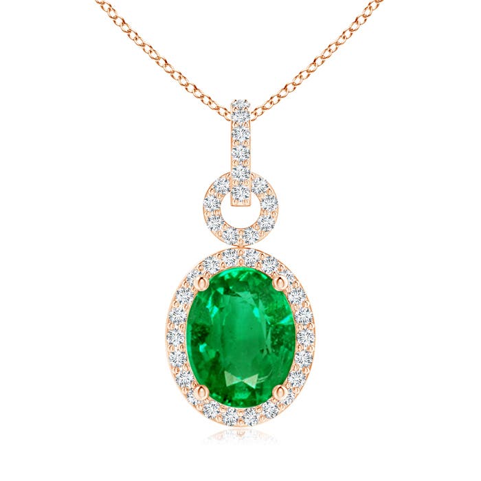 AAA - Emerald / 1.78 CT / 14 KT Rose Gold