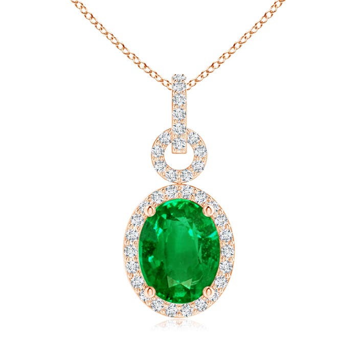 AAAA - Emerald / 1.78 CT / 14 KT Rose Gold