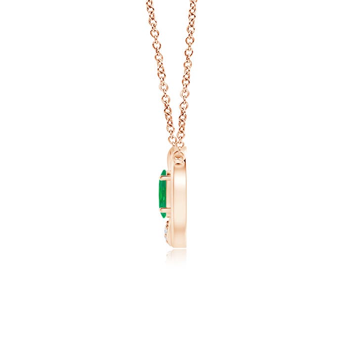 AA - Emerald / 0.3 CT / 14 KT Rose Gold