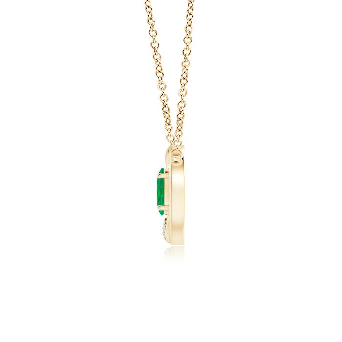 AA - Emerald / 0.3 CT / 14 KT Yellow Gold