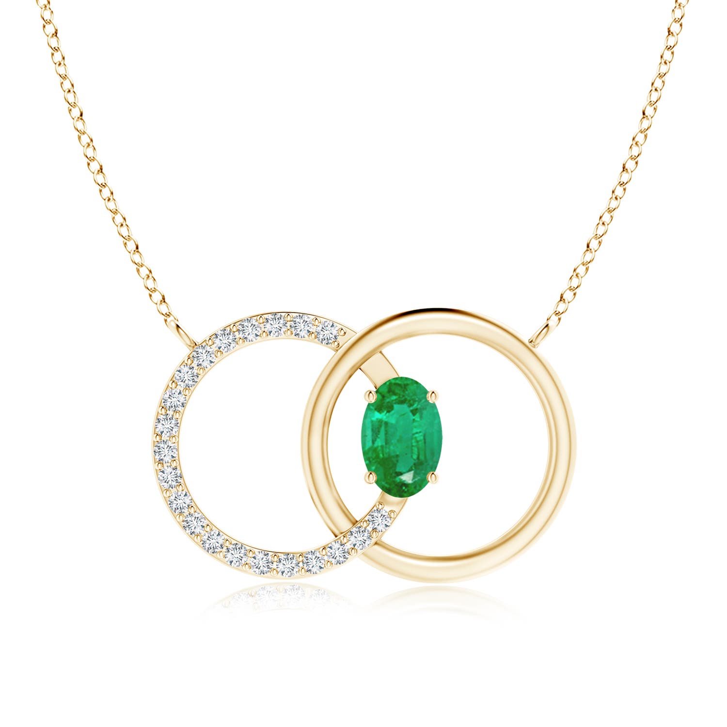 AA - Emerald / 0.57 CT / 14 KT Yellow Gold