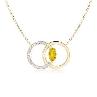 Oval AAA Yellow Sapphire