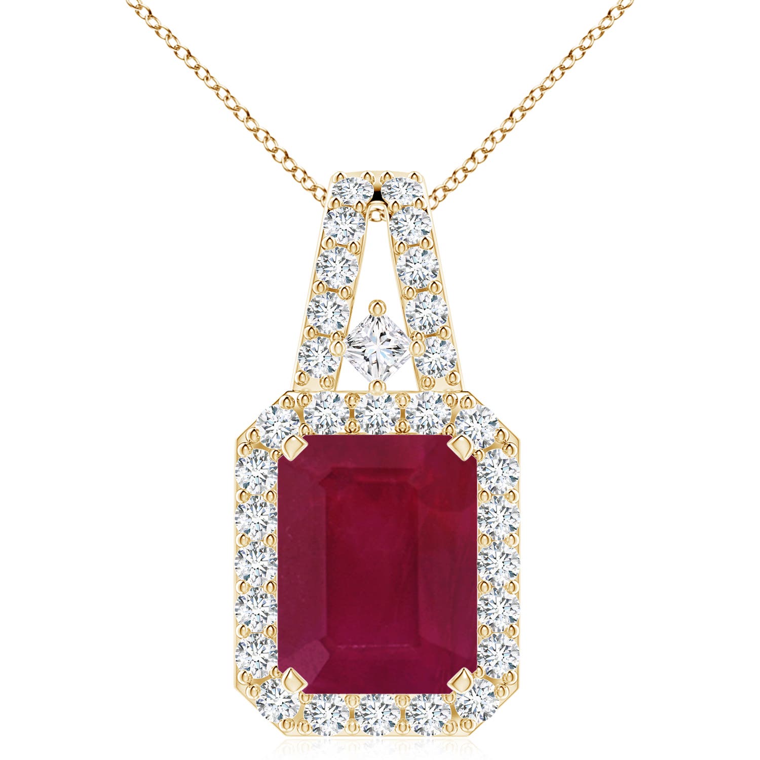 A - Ruby / 4.59 CT / 14 KT Yellow Gold