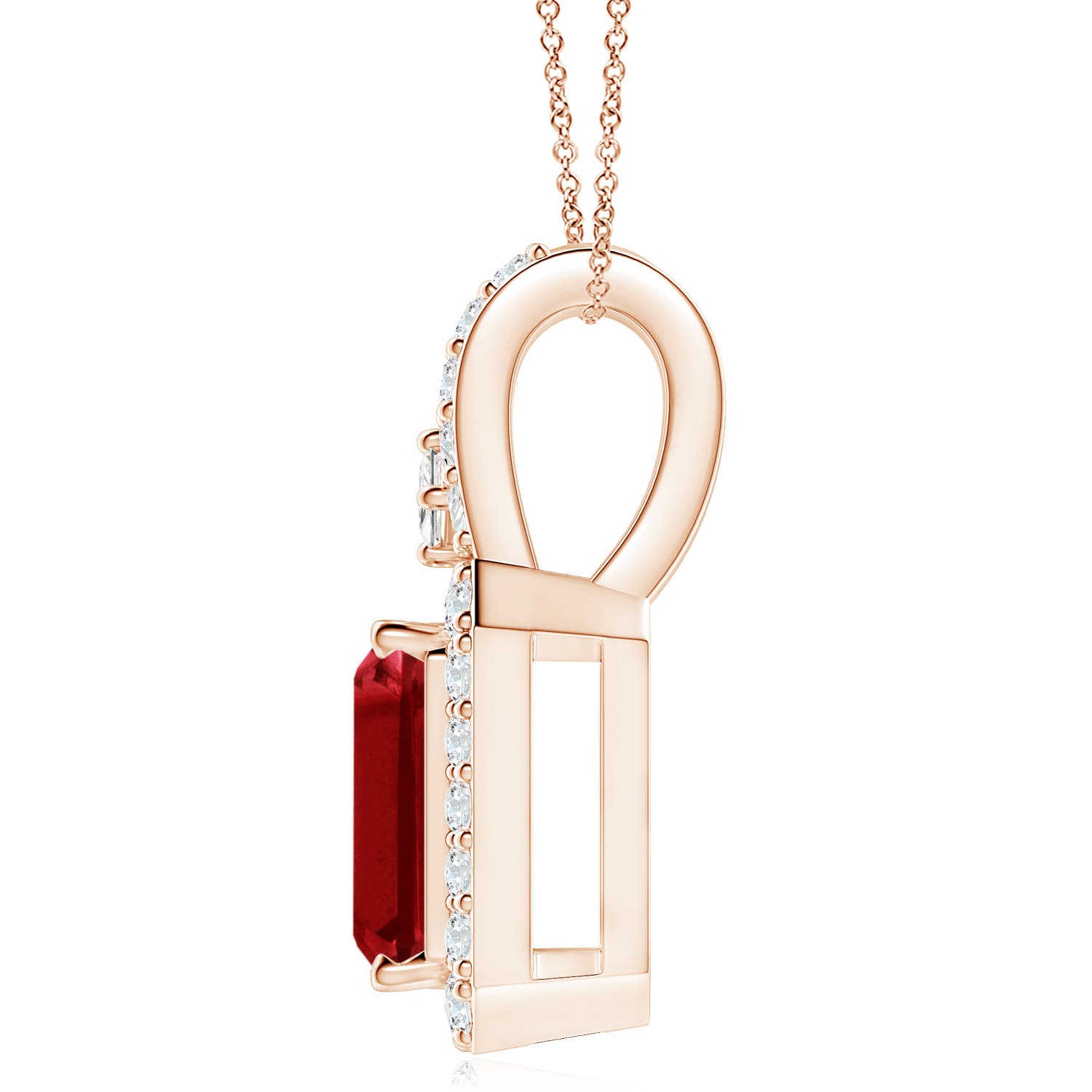 AAAA - Ruby / 4.59 CT / 14 KT Rose Gold