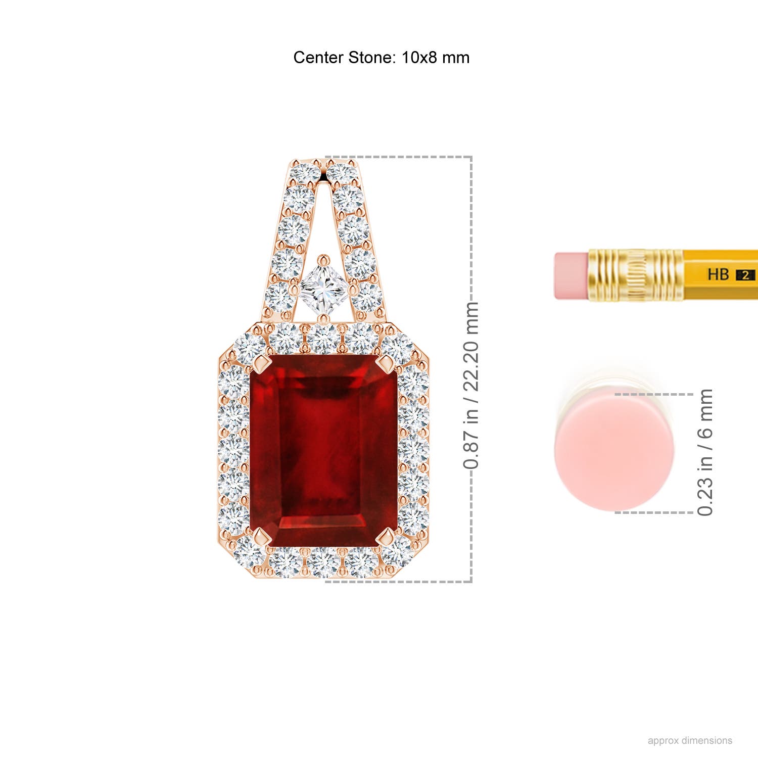 AAAA - Ruby / 4.59 CT / 14 KT Rose Gold