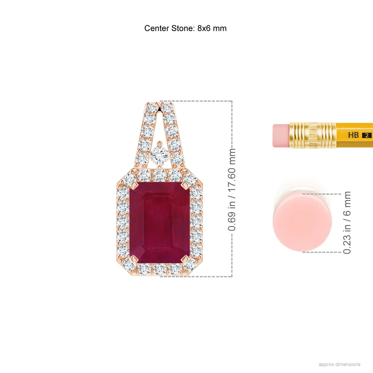 A - Ruby / 1.9 CT / 14 KT Rose Gold