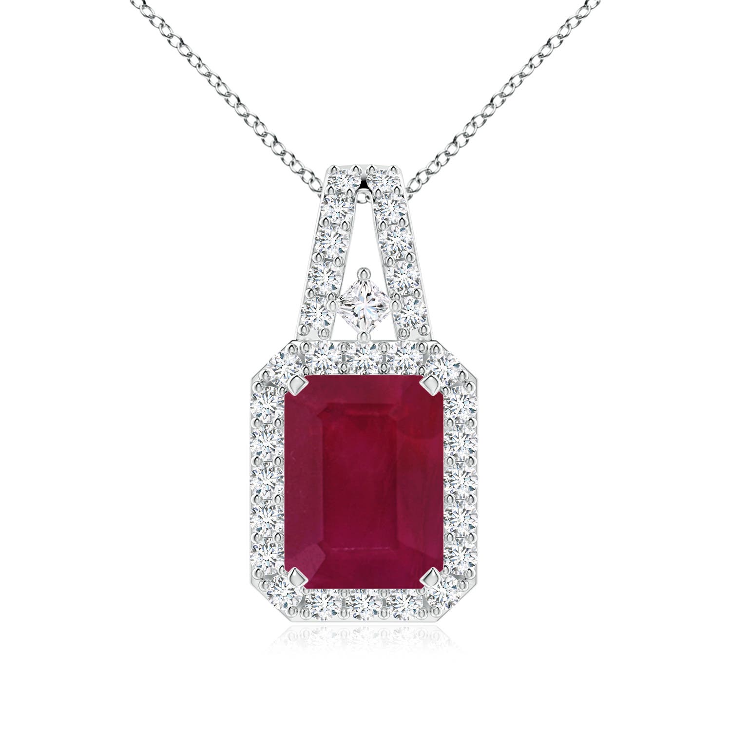 A - Ruby / 1.9 CT / 14 KT White Gold