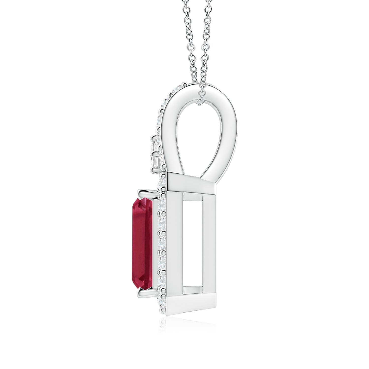 A - Ruby / 1.9 CT / 14 KT White Gold