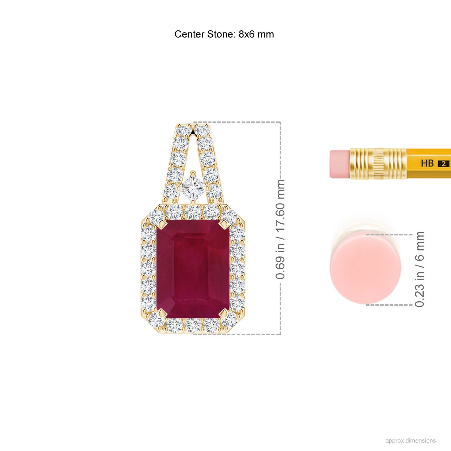 A - Ruby / 1.9 CT / 14 KT Yellow Gold