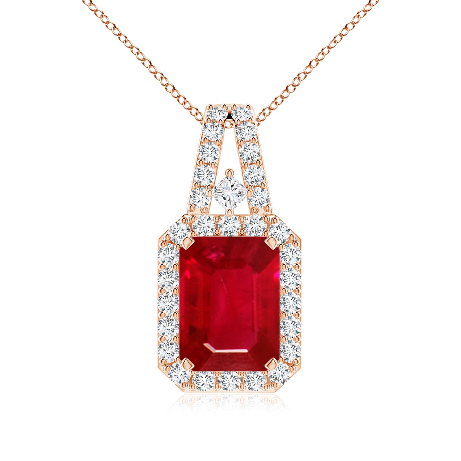 AAA - Ruby / 1.9 CT / 14 KT Rose Gold