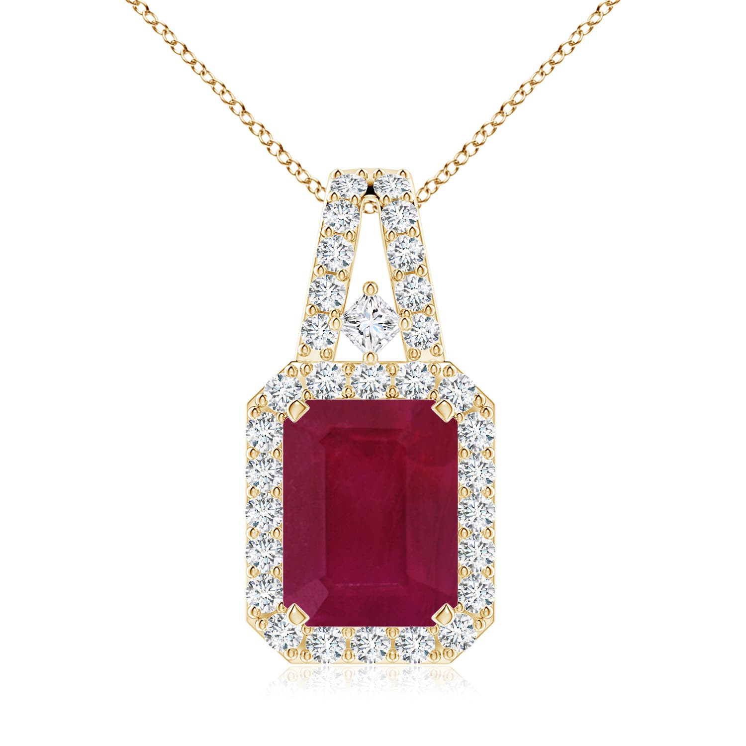 A - Ruby / 3.41 CT / 14 KT Yellow Gold