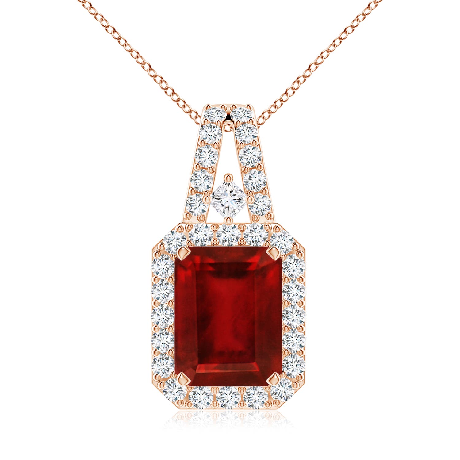 AAAA - Ruby / 3.41 CT / 14 KT Rose Gold