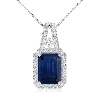 Emerald Cut AAA Blue Sapphire