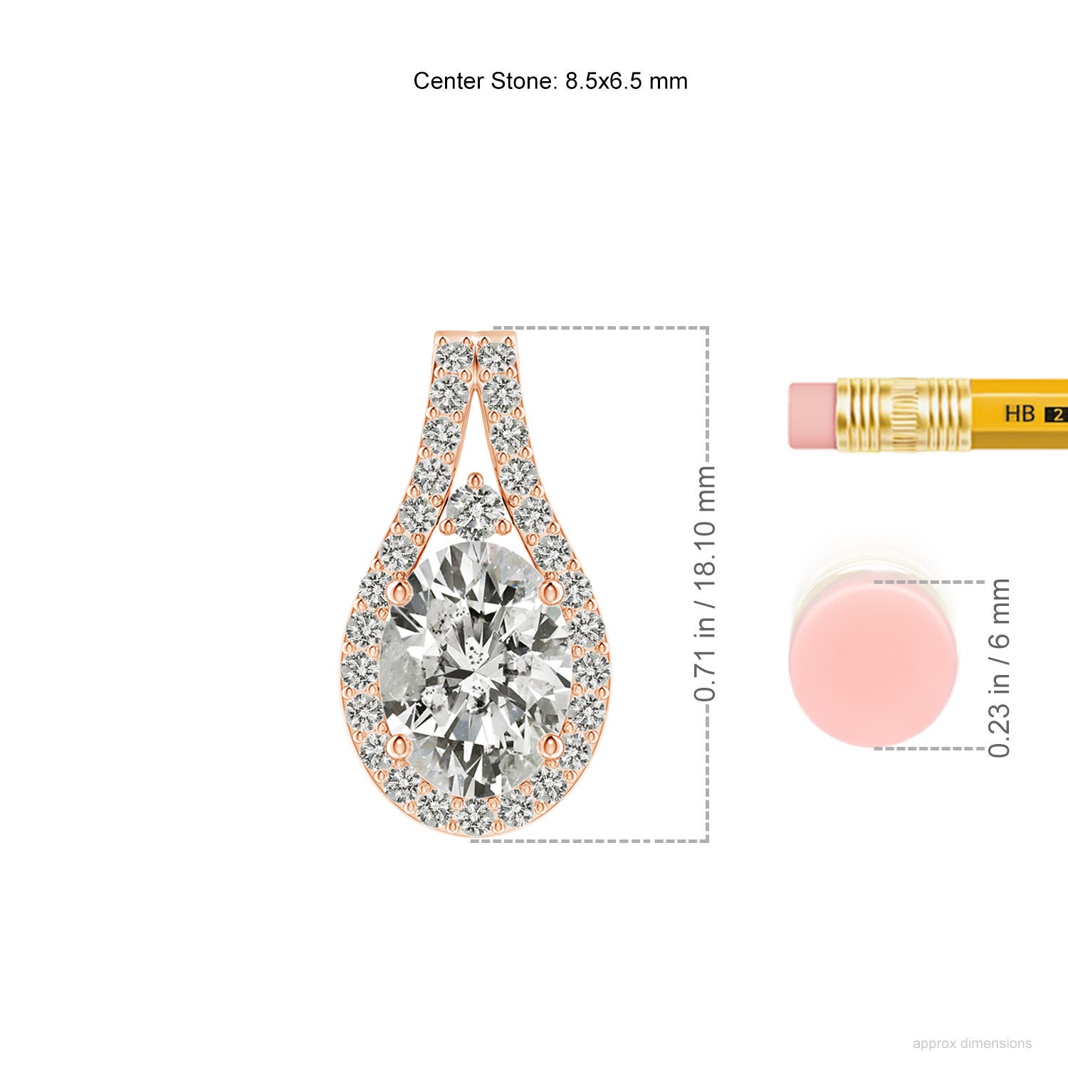 K, I3 / 1.74 CT / 18 KT Rose Gold