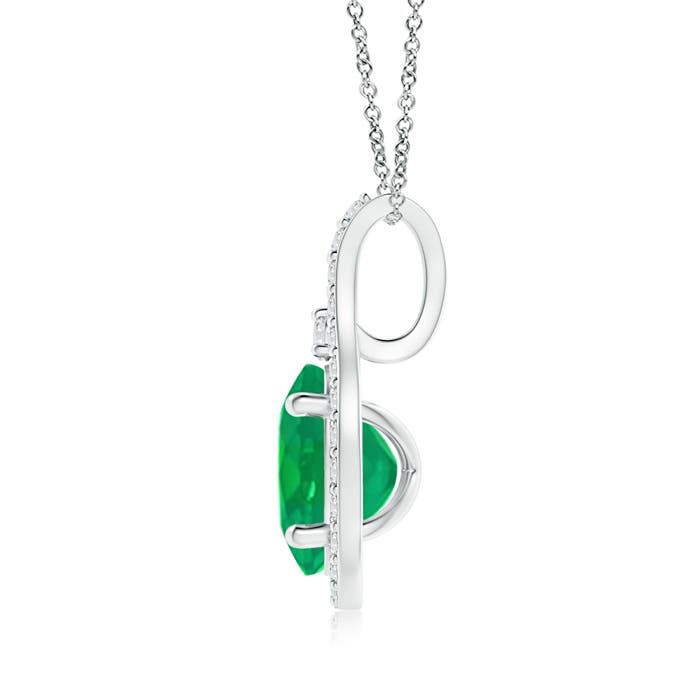 AA - Emerald / 1.34 CT / 14 KT White Gold