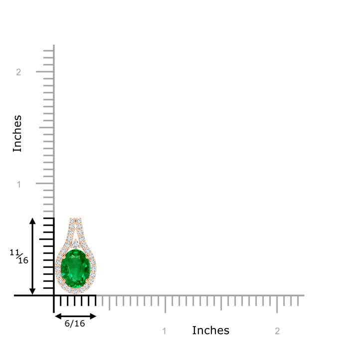 AAAA - Emerald / 1.34 CT / 14 KT Rose Gold